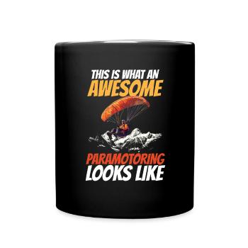 Paramotoring paramotoring - Full Colour Mug - black - Front