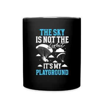 Paramotoring paramotoring - Full Colour Mug - black - Front