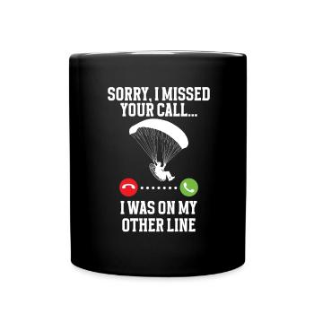 Paramotoring paramotoring - Full Colour Mug - black - Front