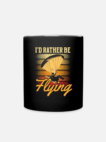 Paramotoring paramotoring - Full Colour Mug - black