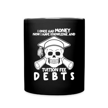 Students Tuition Fee Semester Fee - Full Colour Mug - black - Front
