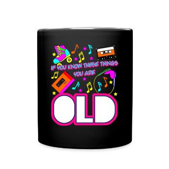 1980 Retro 80s Joke - Full Colour Mug - black - Front