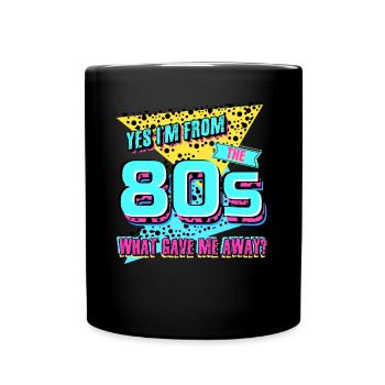 Années 80 Années 1980 Vintage - Mug uni - noir - Devant