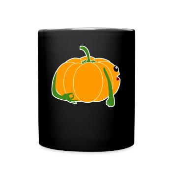 Pumpkins Joke Circle Game Pumpkin - Full Colour Mug - black - Front