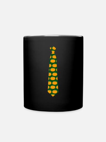 Pumpkin Tie Pumpkins - Tasse einfarbig - Schwarz