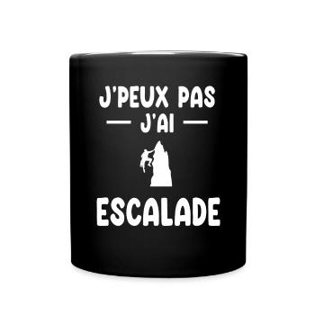 I can't I climbed climber gift - Full Colour Mug - black - Front