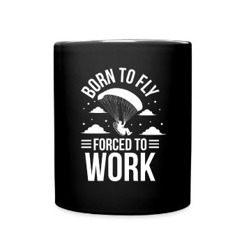 Paramotoring paramotoring - Full Colour Mug - black - Front