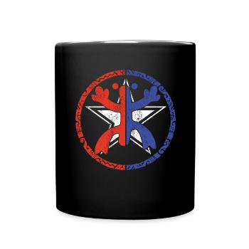 Coqui Frog Symbol Taino Boricua Puerto - Full Colour Mug - black - Front