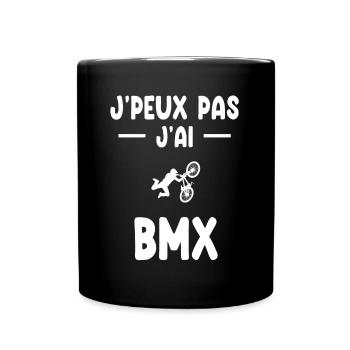 I can't I have BMX cycling gift - Full Colour Mug - black - Front