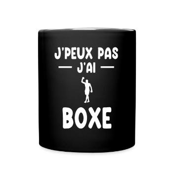 I can't I boxed boxer gift - Full Colour Mug - black - Front