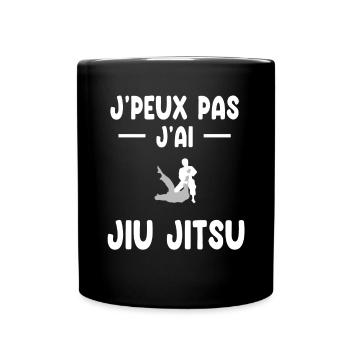 Ich kann nicht, ich habe ein Jiu Jitsu Judoka Geschenk - Tasse einfarbig - Schwarz - Vorne