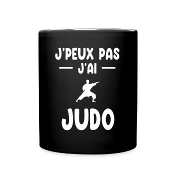 Ich kann nicht Ich habe Judo Geschenk Judoka - Tasse einfarbig - Schwarz - Vorne