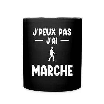 I can't I walked walker gift - Full Colour Mug - black - Front