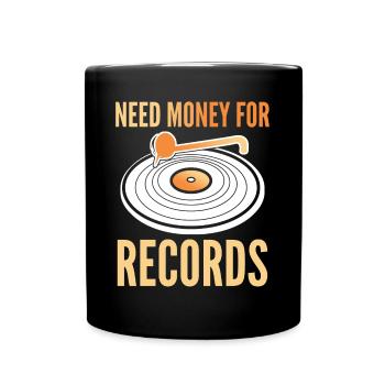 Player Disk Jockey Music Vinyl Record - Tasse einfarbig - Schwarz - Vorne