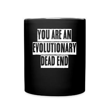 Darwinism Misanthrope Darwin - Tasse einfarbig - Schwarz - Vorne