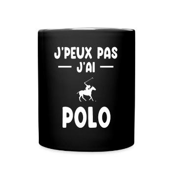 Ich kann keinen Polo-Geschenkpullover haben - Tasse einfarbig - Schwarz - Vorne