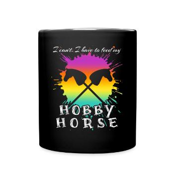 Équitation Hobby Horsing Hobby Horse - Mug uni - noir - Devant