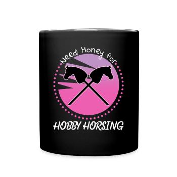 Hobby Cheval Hobby Équitation - Mug uni - noir - Devant