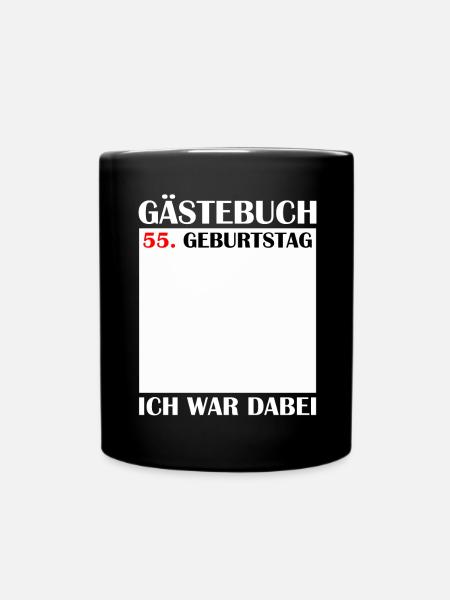 55e anniversaire femmes 55 ans hommes cadeau - Mug uni - noir