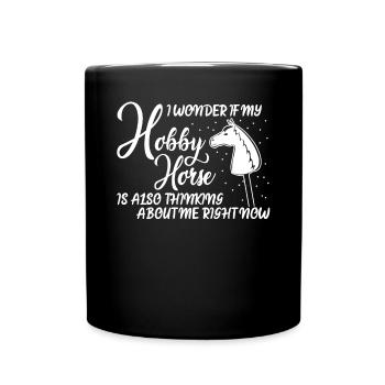 Hobby Horse - Tasse einfarbig - Schwarz - Vorne