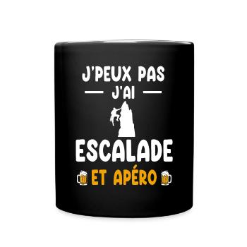 climber I can't I climbed aperitif - Full Colour Mug - black - Front
