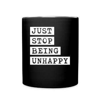 Misanthrope Sarcasm Unhappy Goth - Tasse einfarbig - Schwarz - Vorne