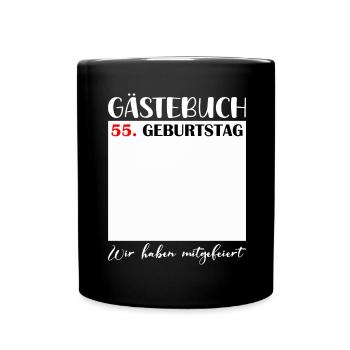 55e anniversaire femmes 55 ans hommes cadeau - Mug uni - noir - Devant
