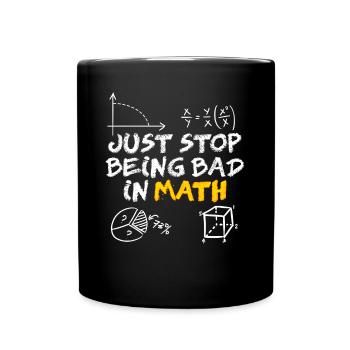 Maths Mathematics Physics Teacher Math - Tasse einfarbig - Schwarz - Vorne