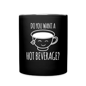 Teapot Tea Cup Tea Mug Tea Bag - Full Colour Mug - black - Front