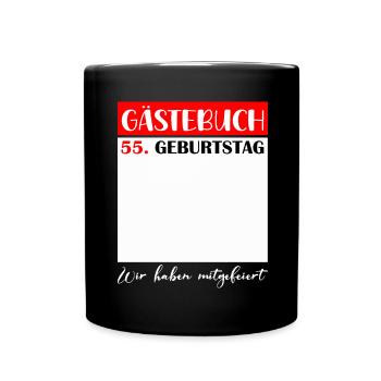 55e anniversaire femmes 55 ans hommes cadeau - Mug uni - noir - Devant