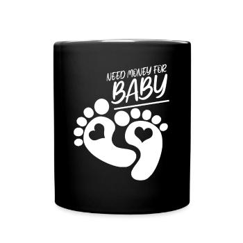 Femme enceinte, Bébé, Mère, Grossesse - Mug uni - noir - Devant