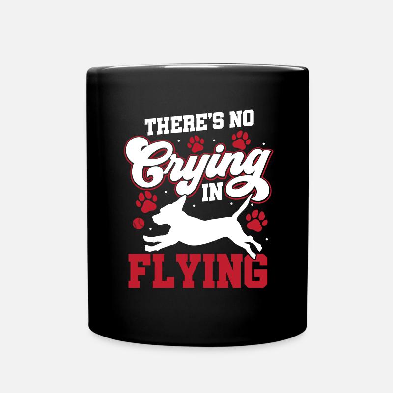 Flyball Canine Sport Agility Parcour Dog - Full Colour Mug - black