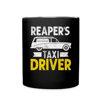 Faucheurs Chauffeur de taxi Drôle Directeur de funérailles Morgue - Mug uni - noir - Devant