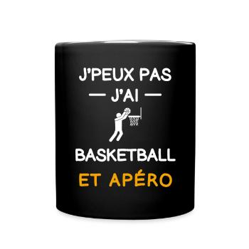 I can't I have basketball aperitif basketball basketball player - Full Colour Mug - black - Front