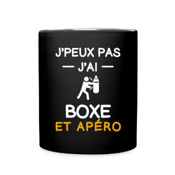 I can't I boxed aperitif boxer - Full Colour Mug - black - Front