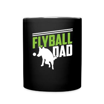 Flyball Canine Sport Agility Parcour Dog - Tasse einfarbig - Schwarz - Vorne