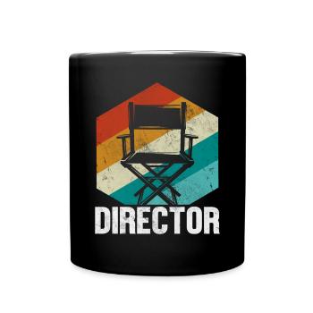 Réalisateur Drôle Cinématographie Rétro Vintage - Mug uni - noir - Devant