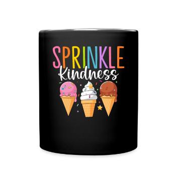 Streusel Freundlichkeit Lustiges Eis Gelato Gefroren - Tasse einfarbig - Schwarz - Vorne