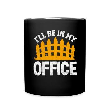 Funny Fence Builder Fence Installer - Full Colour Mug - black - Front