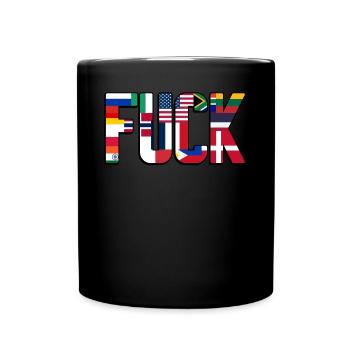 Curse Words Grumpy - Tasse einfarbig - Schwarz - Vorne