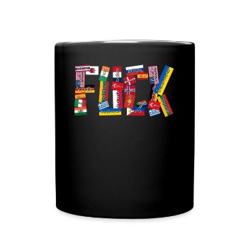 Grumpy International Curse Words - Tasse einfarbig - Schwarz - Vorne