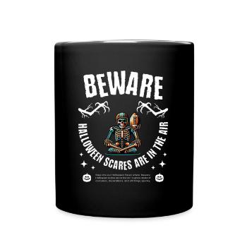 Beware Halloween 2 - Tasse einfarbig - Schwarz - Vorne