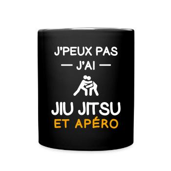 I can't I have Jiu Jitsu Aperitif Judoka - Tasse einfarbig - Schwarz - Vorne