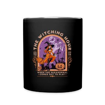 Hexenstunde - Tasse einfarbig - Schwarz - Vorne