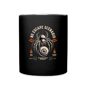 Spider Halloween - Tasse einfarbig - Schwarz - Vorne