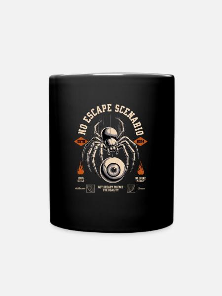 Spider Halloween - Tasse einfarbig - Schwarz