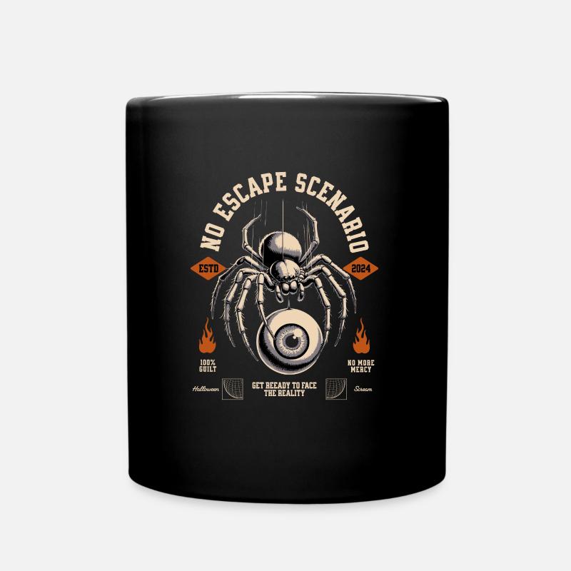 Spider Halloween - Tasse einfarbig - Schwarz