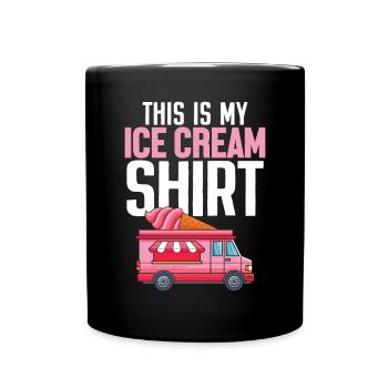 C’est mon dessert glacé gourmand sucré - Mug uni - noir - Devant