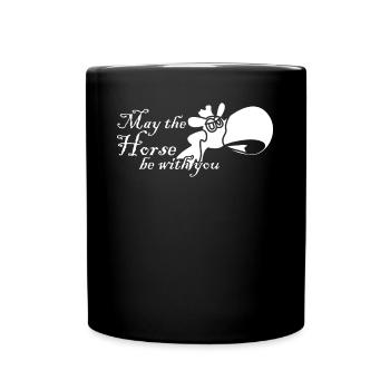 Riding Haflinger Stallion Horse Horses - Full Colour Mug - black - Front
