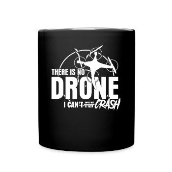 Crash de drone quadricoptère FPV Drones - Mug uni - noir - Devant
